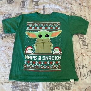 Star Wars Christmas Yoda Tee size 4